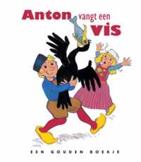 Anton vangt een vis