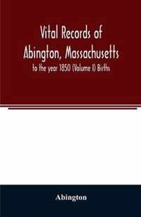 Vital records of Abington, Massachusetts