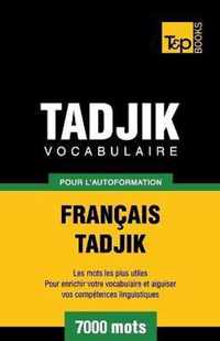Vocabulaire francais-tadjik pour l'autoformation. 7000 mots