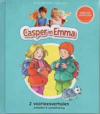 Casper en Emma - 2 Voorleesverhalen - Schaatsen & Voetbaltraining - Harde Kaft