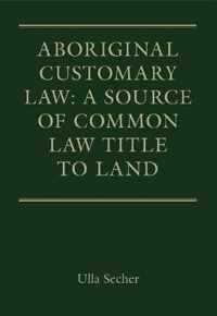 Aboriginal Customary Law