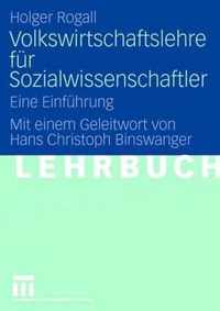 Volkswirtschaftslehre Fur Sozialwissenschaftler