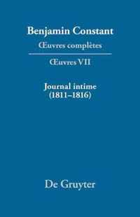 Journal intime (1811-1816). Carnet. Livres de depenses