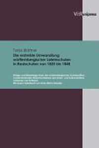 Die erstrebte Umwandlung wA rttembergischer Lateinschulen in Realschulen von 1835 bis 1848