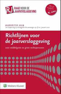 Richtlijnen voor de jaarverslaggeving, middelgrote en grote rechtspersonen 2019