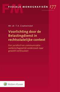 Voorlichting door de Belastingdienst in rechtsstatelijke context