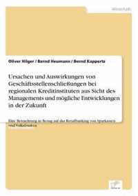 Ursachen und Auswirkungen von Geschaftsstellenschliessungen bei regionalen Kreditinstituten aus Sicht des Managements und moegliche Entwicklungen in der Zukunft