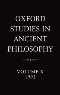 Oxford Studies in Ancient Philosophy