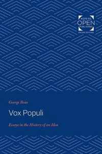 Vox Populi  Essays in the History of an Idea