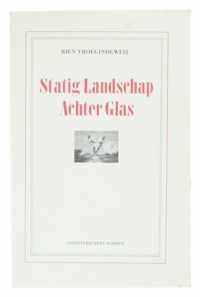 Statig landschap achter glas