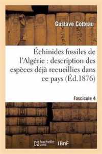 Echinides Fossiles de l'Algerie. Fascicule 4. Etage Cenomanien