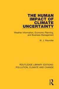 The Human Impact of Climate Uncertainty