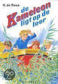 De kameleon ligt op de loer