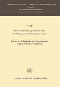 Beitrag Zur Arbeitsweise Von Formmaschinen Mit Pneumatischer Verdichtung