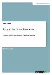 Exegese des Neuen Testaments