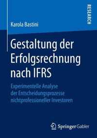 Gestaltung der Erfolgsrechnung nach IFRS