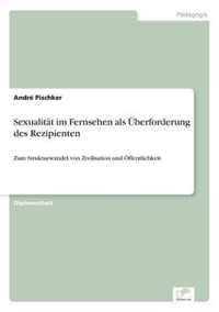 Sexualitat im Fernsehen als UEberforderung des Rezipienten