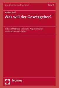 Was Will Der Gesetzgeber?