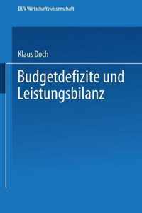 Budgetdefizite Und Leistungsbilanz