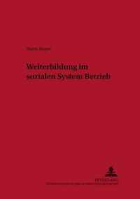 Weiterbildung Im Sozialen System Betrieb