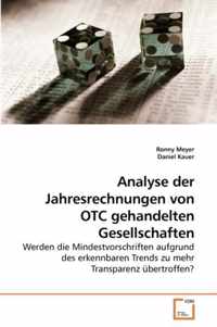 Analyse der Jahresrechnungen von OTC gehandelten Gesellschaften