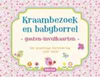 Kraambezoek en babyborrel gasten-invulkaarten