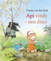 Api vindt een dino