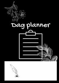 Dag planner A4 zwart/wit