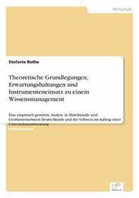 Theoretische Grundlegungen, Erwartungshaltungen und Instrumenteneinsatz zu einem Wissensmanagement