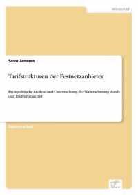 Tarifstrukturen der Festnetzanbieter