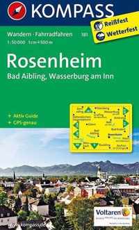 Kompass WK181 Rosenheim, Bad Aibling, Wasserburg am Inn