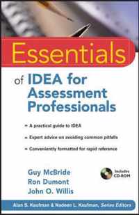 Essentials of IDEA for Assessment Professionals