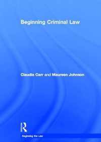 Beginning Criminal Law