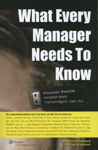 What every manager needs to know