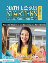 Math Lesson Starters for the Common Core, Grades 6-8