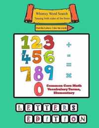 Whimsy Word Search, Common Core Math Vocabulary Terms, Elementary