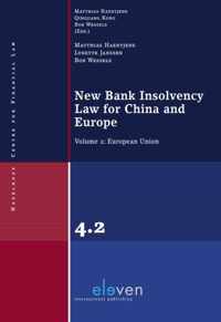 New Bank Insolvency Law for China and Europe: Volume 2