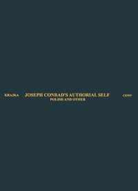 Joseph Conrads Authorial Self  Polish and Other