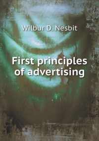 First principles of advertising