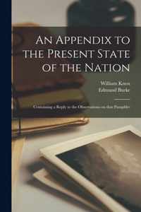 An Appendix to the Present State of the Nation [microform]