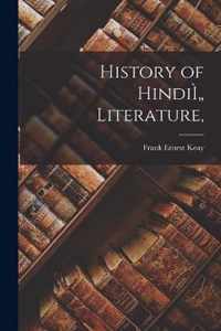 History of HindiI  Literature,