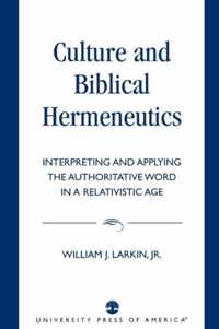 Culture and Biblical Hermeneutics