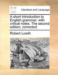 A Short Introduction to English Grammar