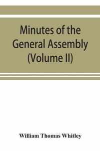 Minutes of the General Assembly of the General Baptist churches in England