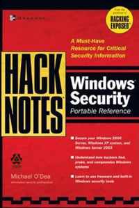 Hacknotes Windows Security Portable Reference