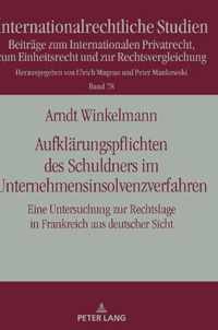 Aufklaerungspflichten Des Schuldners Im Unternehmensinsolvenzverfahren