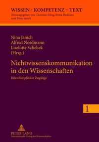 Nichtwissenskommunikation in Den Wissenschaften