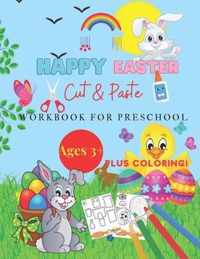 Happy Easter Cut and Paste Workbook for Preschool