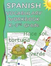 Spanish Vocabulary Workbook K-3rd Grade