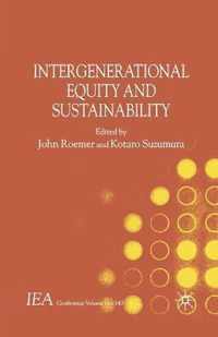 Intergenerational Equity and Sustainability